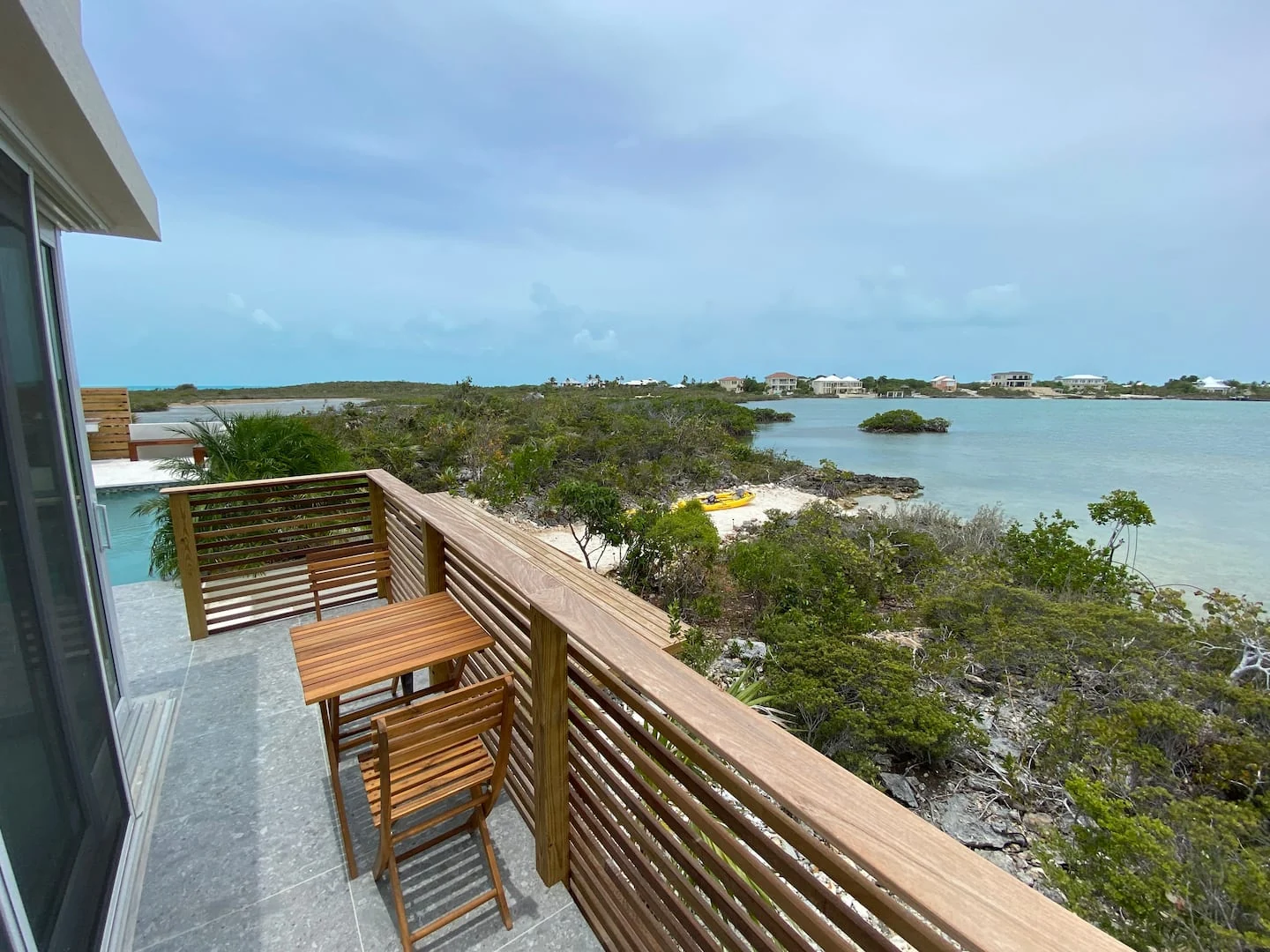 Waterfront terrace at Vista Cove